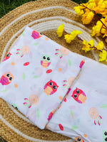 Load image into Gallery viewer, Cute Owl - Thottil and Mosquito net Set (Fall Safe)