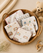 Load image into Gallery viewer, Baby Muslin Wipes - Pack of 4