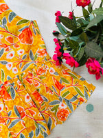 Load image into Gallery viewer, Orange Garden - Cotton Frock 0 to 6m
