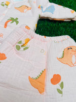 Load image into Gallery viewer, Baby Muslin Padded Winter Suit - Pink