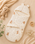 Load image into Gallery viewer, Muslin Sleeping Bag - Happy Bear