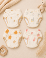 Load image into Gallery viewer, Baby Muslin Leak Protection Briefs : Pack of 4
