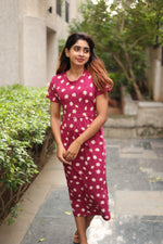 Load image into Gallery viewer, Zipless Maternity Lounge Dress - Hope - NARUVE