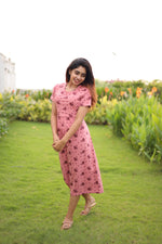 Load image into Gallery viewer, Zipless Maternity Lounge Dress - Love - NARUVE