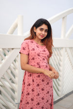 Load image into Gallery viewer, Zipless Maternity Lounge Dress - Love - NARUVE