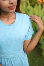 Load image into Gallery viewer, Zipless Maternity Lounge Dress - Trust - NARUVE