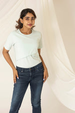 Load image into Gallery viewer, Maternity & Nursing T-Shirts - Aqua Blue - NARUVE
