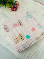 Load image into Gallery viewer, Pink love - Muslin Baby Towel