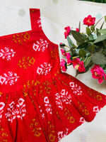 Load image into Gallery viewer, Red Love - Cotton Frock 0 to 6m