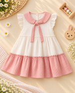 Load image into Gallery viewer, Baby Cotton Dress -Blush Blossom