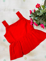Load image into Gallery viewer, Red Lush - Cotton Frock 0 to 6m