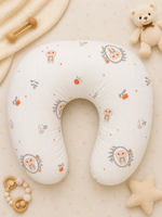 Load image into Gallery viewer, Muslin Feeding Pillow - Flower Bunny