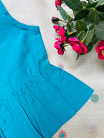 Load image into Gallery viewer, Ocean Blue - Cotton Frock 0 to 6m