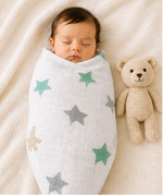 Load image into Gallery viewer, Muslin Baby Swaddle - Stars