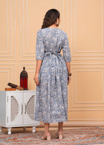 Load image into Gallery viewer, Silver Blossom : Maternity Feeding Dress