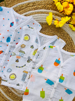 Load image into Gallery viewer, Cotton Muslin Jablas Pack: 3-6M