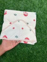 Load image into Gallery viewer, Happy Vibes - Muslin Hooded Baby Blanket
