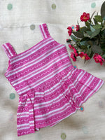 Load image into Gallery viewer, Pink Waves - Cotton Frock 0 to 6m