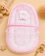 Load image into Gallery viewer, Muslin Net Bed - Pink Star