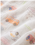 Load image into Gallery viewer, Muslin Baby Swaddle - Bus Ride