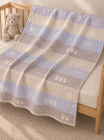 Load image into Gallery viewer, Kitty House - Crinkled Muslin Baby Blanket