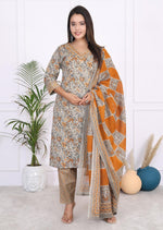 Load image into Gallery viewer, Soft Cotton Kurta Set: Whisper
