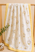 Load image into Gallery viewer, Yellow Toy - Muslin Baby Blanket