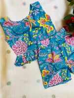 Load image into Gallery viewer, Sky Blossom - Frill top & Shorts Set 1 - 2yrs