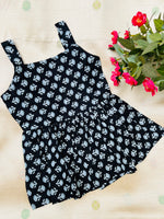 Load image into Gallery viewer, Black Pearls - Cotton Frock 6m to 1 Yr