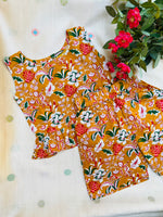 Load image into Gallery viewer, Orange Bliss - Frill top & Shorts Set 2 - 3yrs