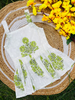 Load image into Gallery viewer, Green Charm - Cotton Frock 3 - 4 yrs