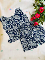 Load image into Gallery viewer, Navy Bliss - Frill top & Shorts Set 6m - 1 yr