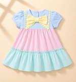 Load image into Gallery viewer, Baby Cotton Dress - Vibgyor