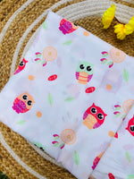 Load image into Gallery viewer, Cute Owl - Thottil and Mosquito net Set (Fall Safe)