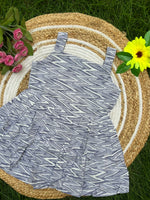 Load image into Gallery viewer, Grey Swril - Cotton Frock 4 - 5 yrs