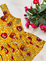 Load image into Gallery viewer, Mustard Bliss - Cotton Frock 0 to 6m
