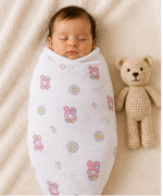 Load image into Gallery viewer, Muslin Baby Swaddle - Bunny