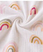 Load image into Gallery viewer, Muslin Baby Swaddle - Rainbow