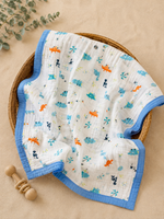 Load image into Gallery viewer, Tiny Dino - Muslin Baby Blanket
