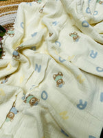 Load image into Gallery viewer, Happy World - Muslin Baby Blanket