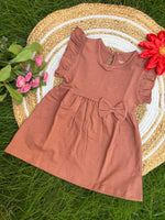 Load image into Gallery viewer, Brick Check - Frill Cotton Frocks