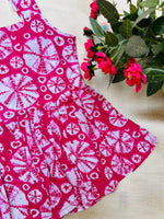 Load image into Gallery viewer, Pink Batik - Cotton Frock 6m to 1 Yr
