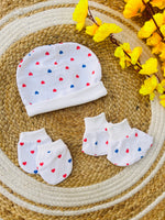 Load image into Gallery viewer, Little Hearts - Mittens, Booties & Caps