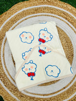 Load image into Gallery viewer, Cloud - Muslin Hooded Baby Blanket