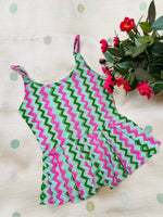 Load image into Gallery viewer, Waves Bloom - Cotton Frock 0 to 6m