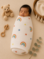 Load image into Gallery viewer, Crinkled Muslin Baby Swaddle