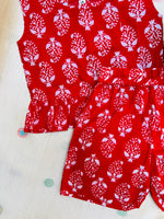 Load image into Gallery viewer, Red Crush - Frill top & Shorts Set 6m - 1 yr