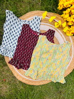 Load image into Gallery viewer, Frill tops 4 - 5yrs (pack of 3)