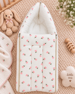 Load image into Gallery viewer, Muslin Carry Bed/Nest - Rose Tulip