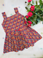 Load image into Gallery viewer, Teal Blosoom - Cotton Frock 1 - 2 yrs